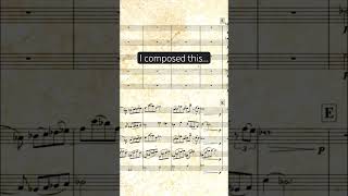 I composed this for orchestra, it was originally a piano solo…