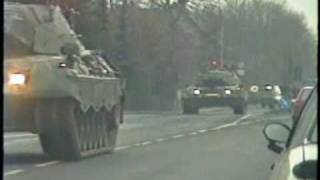 Panzerbataillon 14 - Landmarsch nach Bergen - Frühjahr 1990