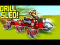 Rocket-Powered Drill Sled Race!  - Scrap Mechanic Multiplayer Monday