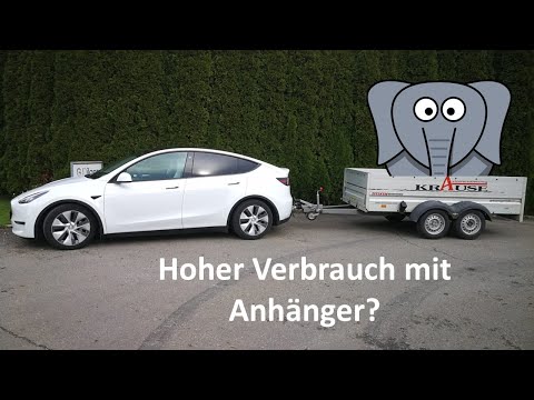 Tesla Model Y (2022) - Hoher Verbrauch mit Anhänger? 