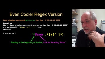 PY4E - Regular Expressions (Chapter 11 Part 3)
