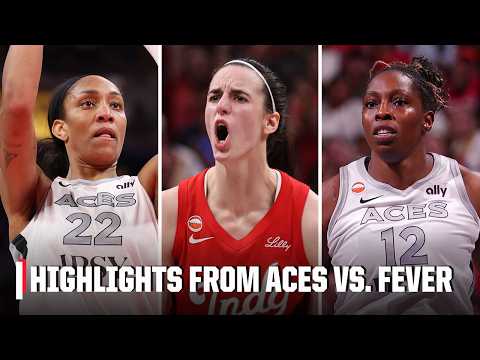 🚨OT COMEBACK THRILLER 🚨 Las Vegas Aces vs. Indiana Fever HIGHLIGHTS | WNBA on ESPN