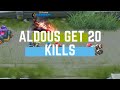 Mobile legends  epic v  aldous trying to get 20 kills