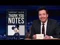 Thank You Notes: Bomb Cyclone, Minnie Mouse’s Pantsuit | The Tonight Show Starring Jimmy Fallon