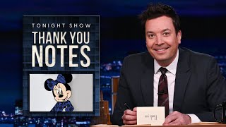 Thank You Notes: Bomb Cyclone, Minnie Mouse’s Pantsuit | The Tonight Show Starring Jimmy Fallon