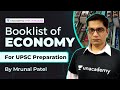 Booklist of economy  upsc economy preparation  by mrunal patel