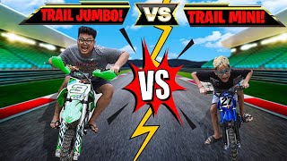 BALAPAN MOTOR TRAL MINI VS TRAIL JUMBO!!! screenshot 4