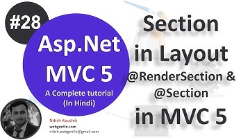 (#28) Section in Layout | mvc tutorial for beginners in .net c#