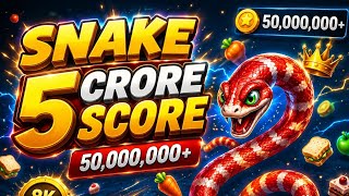🔥 SNAKE GAME – 5 CRORE SCORE! 🐍🏆 | 8K ULTRA HD 🔥#SnakeGame #5CroreScore #Snake #Gaming #GamingVideo screenshot 4