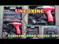 Unboxing / Mitsushi Cordless Drill Driver 12V with Free Accessories Set