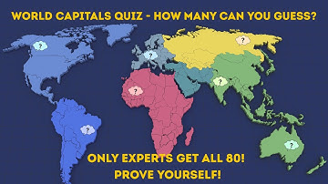 ✈️ Guess the Capital!  🧠 World Capitals Quiz 2025  🌎80 Questions to Test Your Geography Knowledge!