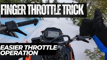 Easier Throttle Operation - Snowmobile Riding Tip
