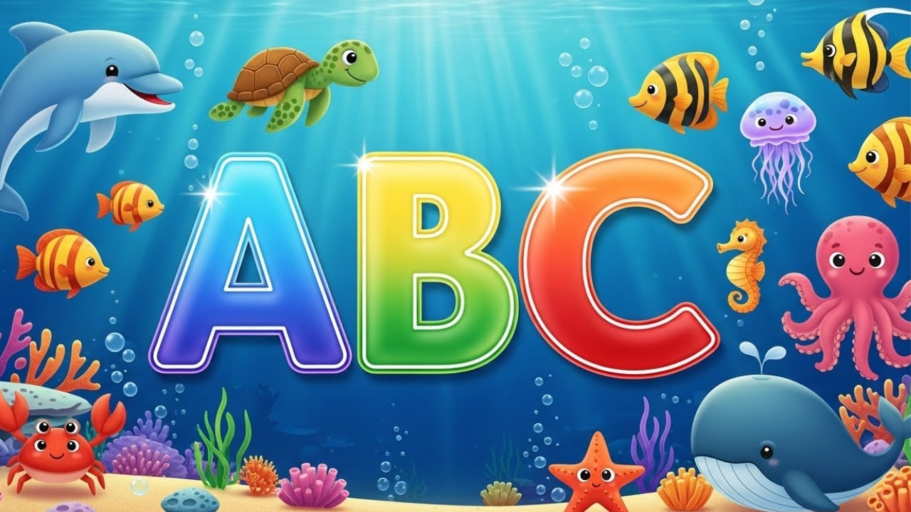 ABC With Ocean Animals | Learn A to Z Sea Animals for Kids | Elephant ELI & Unicorn | ABC Spotlight