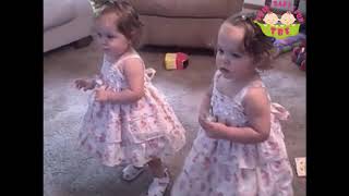 Lovely Twin Baby Girl Dancing 2017 || Twin  Babies Dancing Video Compilation 2017