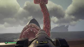 Fighting the Kraken and Megaladon at the same time (Sea of Thieves)