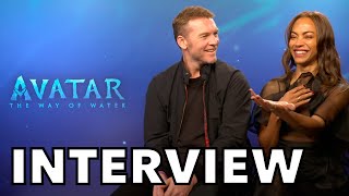 Zoe Saldana And Sam Worthington Know How The Entire Avatar Series Ends The Way Of Water Interview