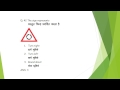 Test3: Driving Test Sample Question and Answers for Road Signs