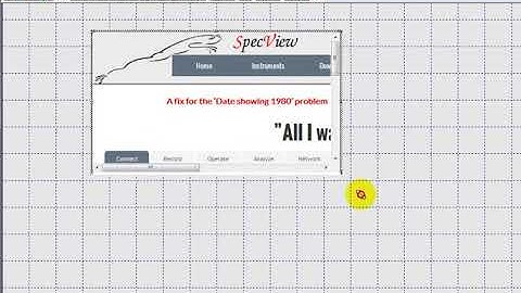 SpecView Active X Webpage Tutorial