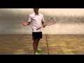 La prise de raquette au squash