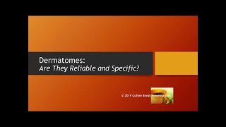 Are Dermatome Maps Reliable and Specific?