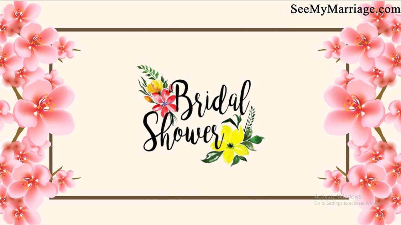 Bridal Shower Invitation Video, Brides Party, Bride Wedding Shower, Bridalshower Invitation Template