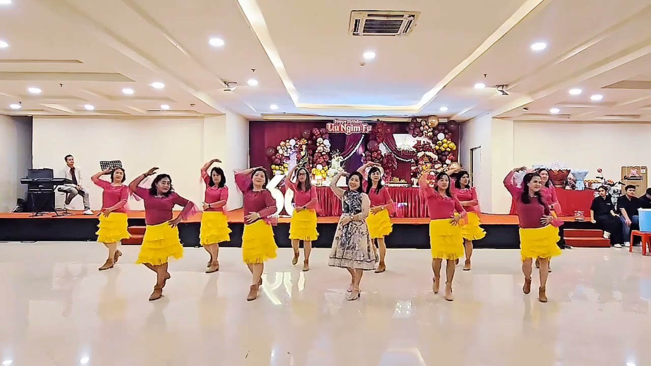 Cha Cha Mi Amore Line Dance - Group Macan Orpalaka / Birthday Mr. Liu Ngim Fu 