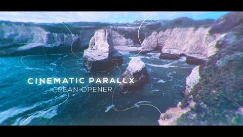 Cinematic Clean Parallax Opener Slideshow | After Effects Template | Video Displays