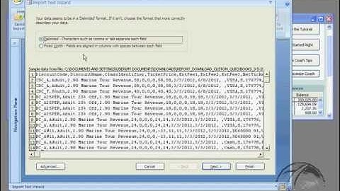 Use  import specs (csv file) in Access VBA