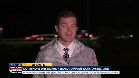 DOT: Rain pushes back completion date of beltline maintenance