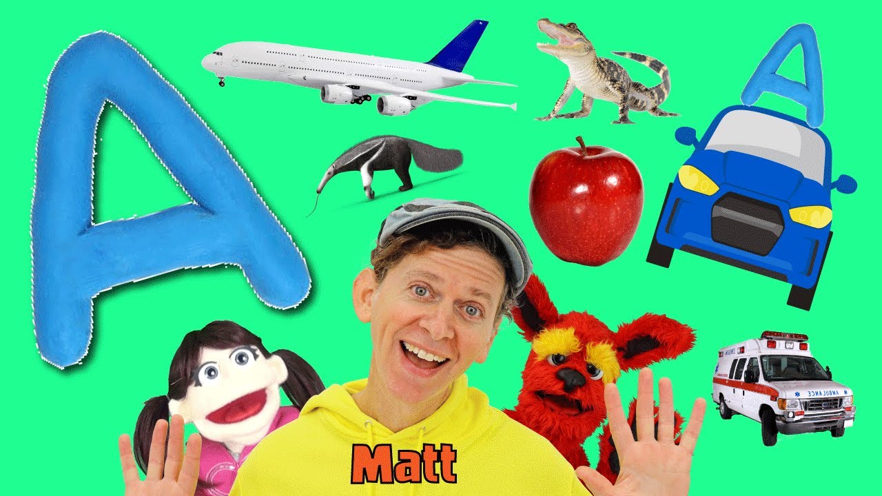 Letter A Song | Learn the Alphabet with Matt | What Starts with A?