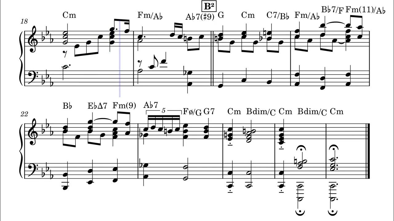 ブラームス交響曲第三番第三楽章 (ピアノ譜) YouTube