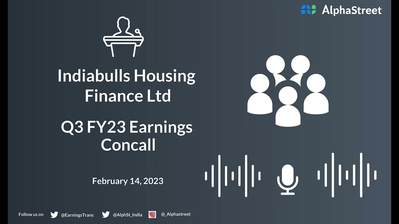 INDIABULLS HOUSING FINANCE L Q3 FY23 Earnings Concall