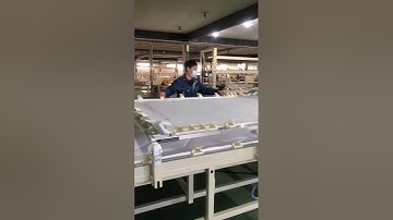 single needle quilting machine with easy frame changer testing before shipment #quilting