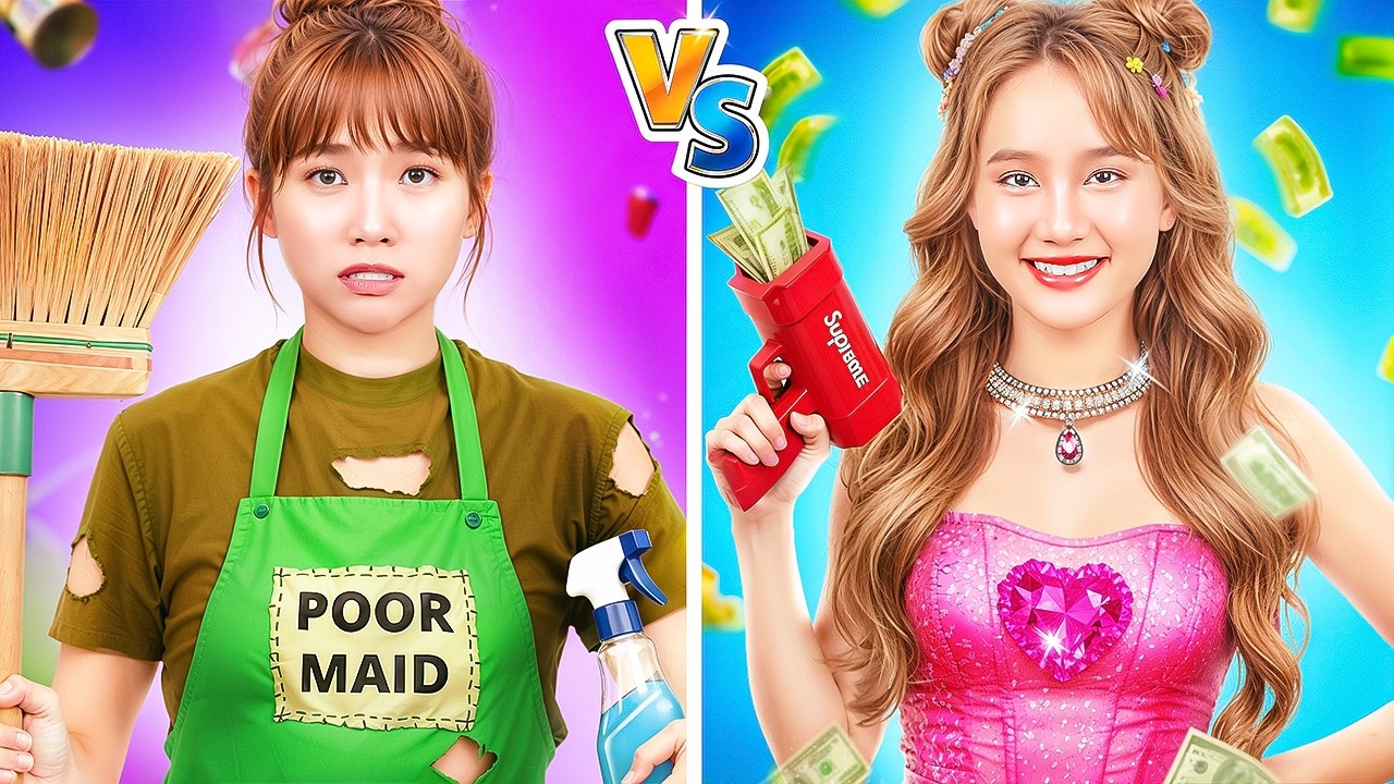 ¡Una Chica Pobre Se Convierte En Sirvienta En Una Familia Rica! Una Chica Rica Es Mi Enemiga