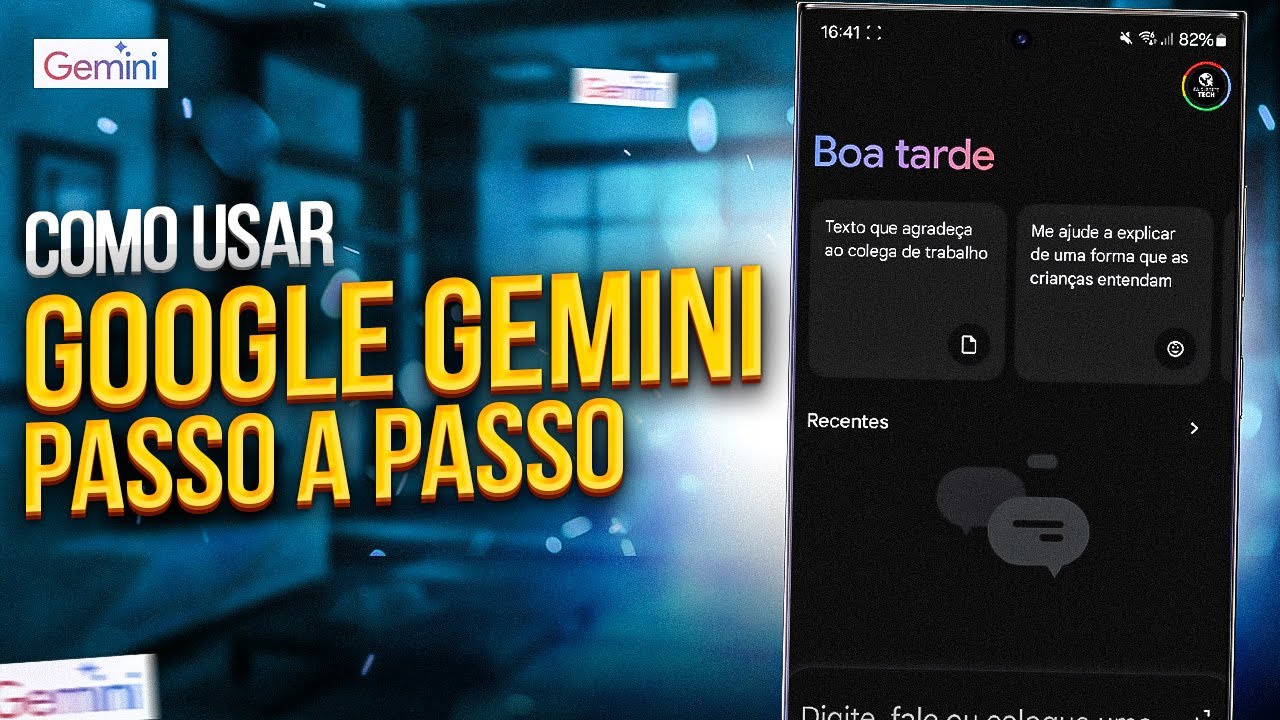 Como usar a GOOGLE GEMINI no CELULAR ANDROID (AI DO GOOGLE) - YouTube