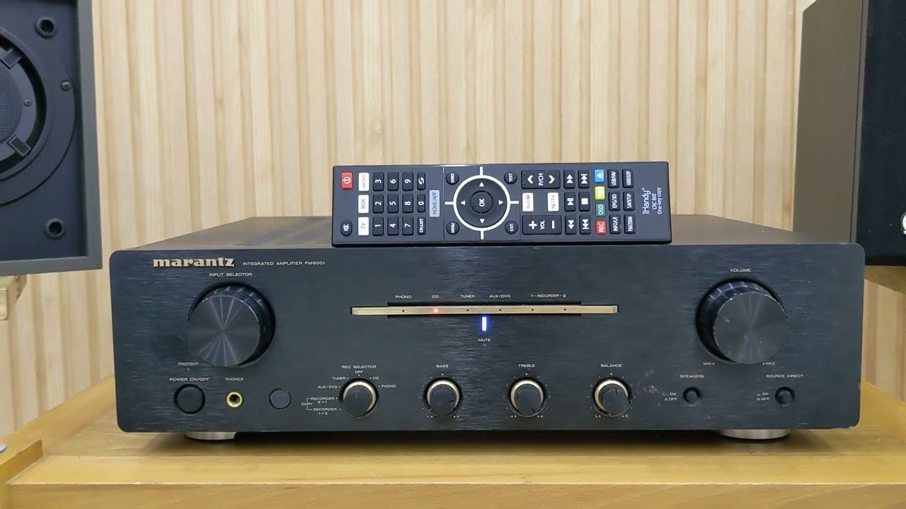 アンプ Marantz INTEGRATED AMPLIFIER PM6001 Test Marantz PM6001 - YouTube