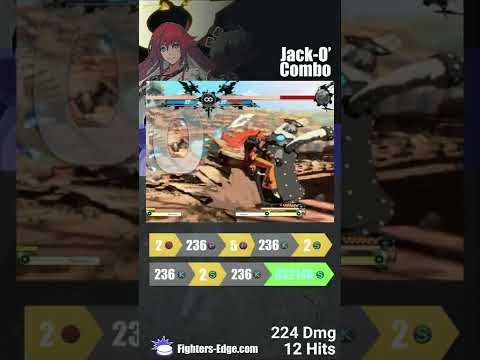 Jack-O Corner combo #ggst_ja #ggst_jc #guiltygear #strive #fgc #combos #shorts