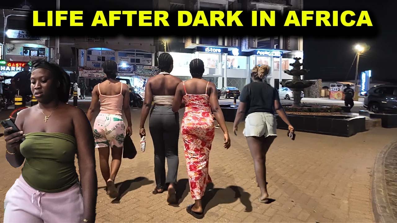 Africa Village Girls Experiencing Nightlife | Kumasi Ghana #travel #africa #food