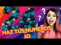 COMO HACER NÚMEROS 3D CON GLOBOS / Yuselen Valencia