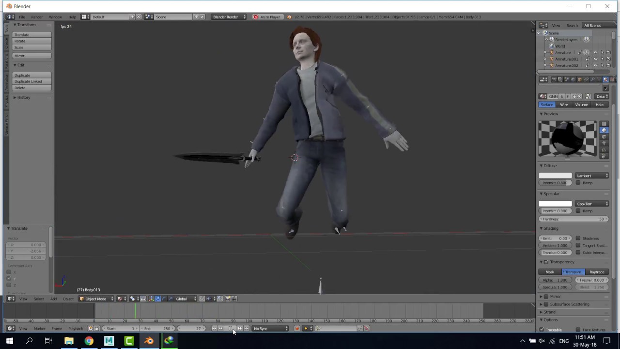 DAE animations for Xcode - YouTube