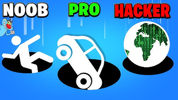 NOOB vs PRO vs HACKER | Hole.io | With Oggy And Jack | Rock Indian Gamer |