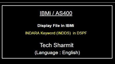 Renaming Indicators using INDARA keyword |  rpgle programming tutorial |  Display File |