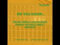 Did You Know - Solar Energy Facts - Solaric- Sustainable Energy