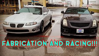 GTO Custom Nitrous Brackets, GTO Daily Races Full Drag Car,  Cts V Attempts To Get Traction