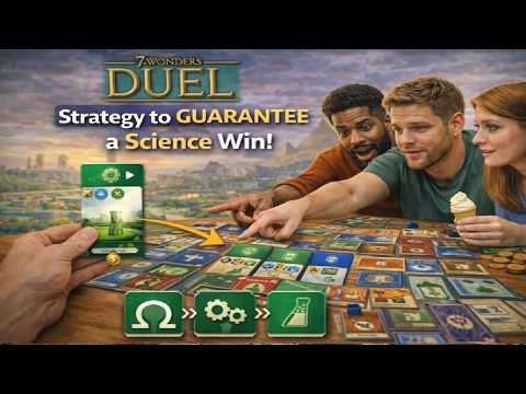 7 Wonders Duel | Strategy to GUARANTEE a Science Win!