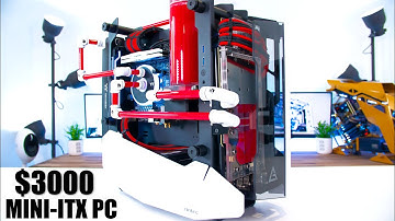 $3000 Mini ITX Water Cooled Gaming PC Build - 2080 ti & 3900x Time Lapse