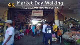 Cauayan, Isio Market day | walking tour | 4K