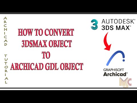 HOW TO IMPORT 3DSMAX FILE INTO ARCHICAD #graphisoft #archicad