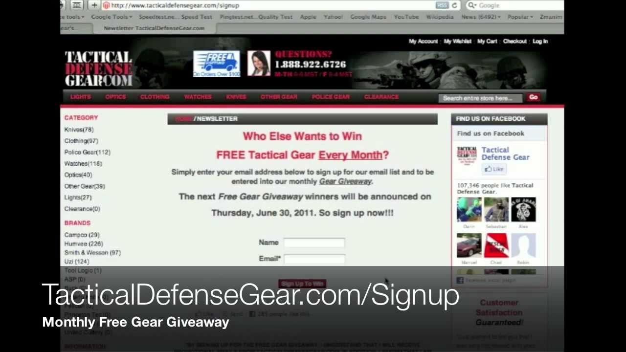 Free Gear Giveaway Contest