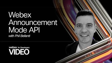 Webex Announcement Mode API